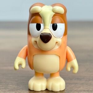 Bluey BINGO Heeler Dog Sister Toy Posable Figure Eyes half closed Cake Topper